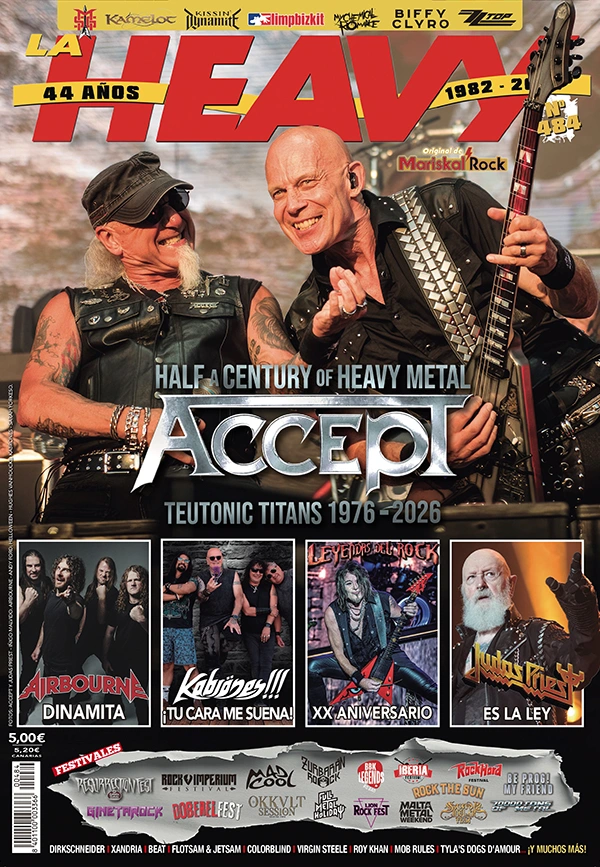 La Heavy 484 ya a la venta con Accept en portada junto a Airbourne, Kabrönes o Judas Priest. ¡Muy pronto en kioscos!