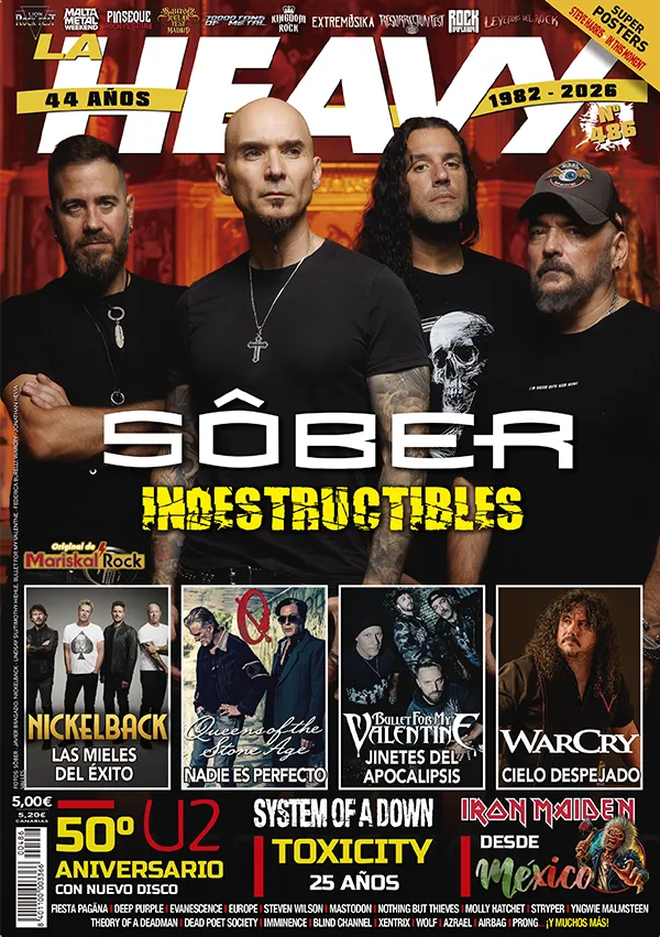 La Heavy 486 ya a la venta con Sôber, Nickelback, Queens of the Stone Age, Warcry y Bullet For My Valentine en portada.